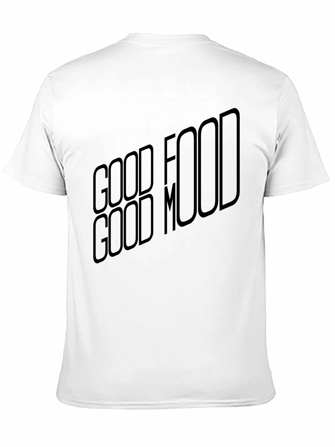 Good Food Good Mood Black T-Shirt