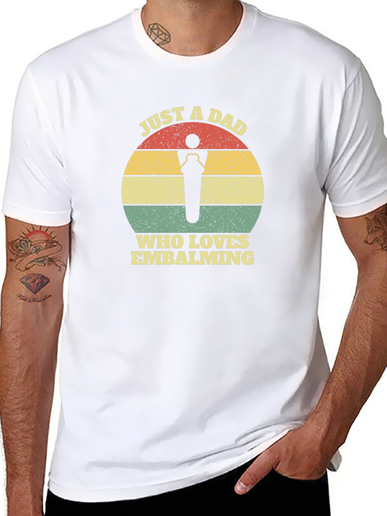 Just a Dad Who Loves Embalming T-Shirt