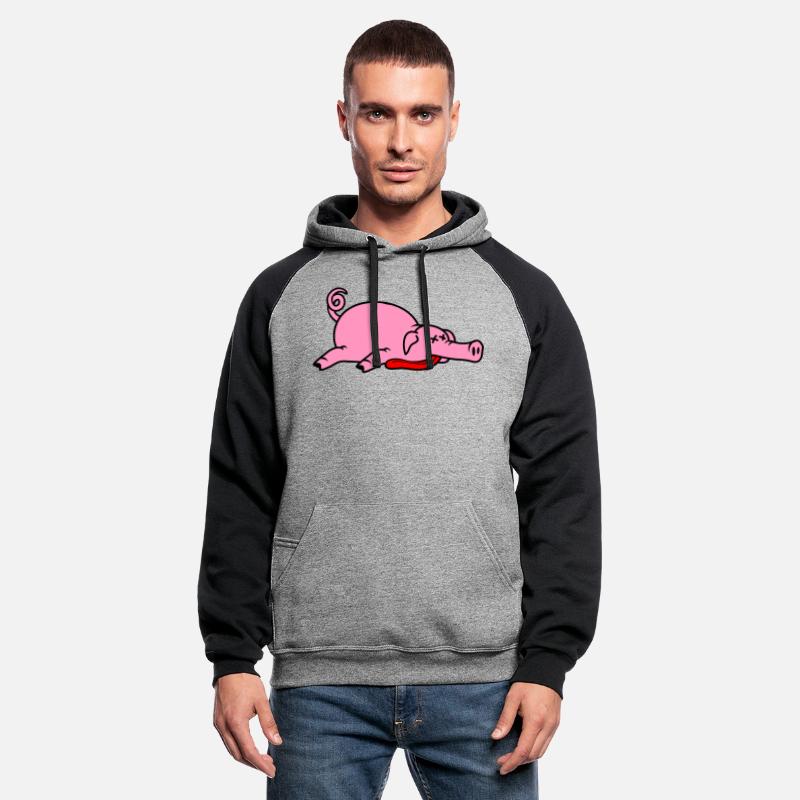 Unconscious dead pig barbecue food meat funny