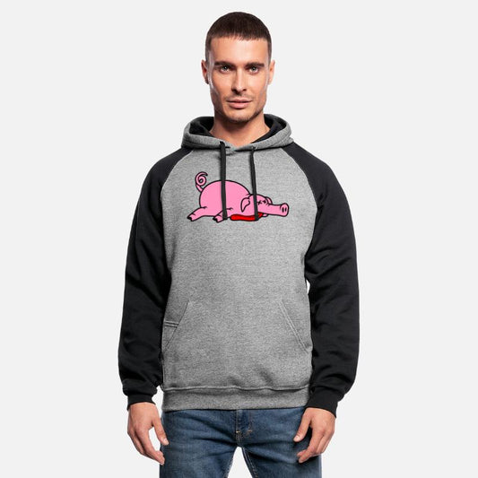 Unconscious dead pig barbecue food meat funny