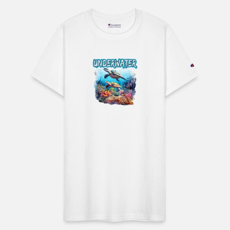 Underwater Ocean Life Sea Turtle Coral Reef