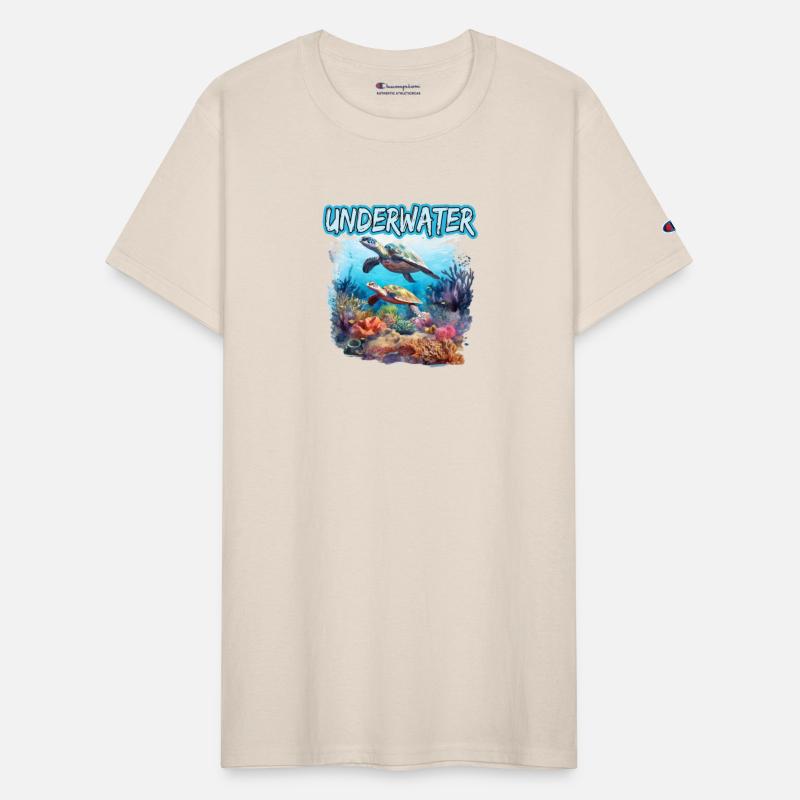 Underwater Ocean Life Sea Turtle Coral Reef