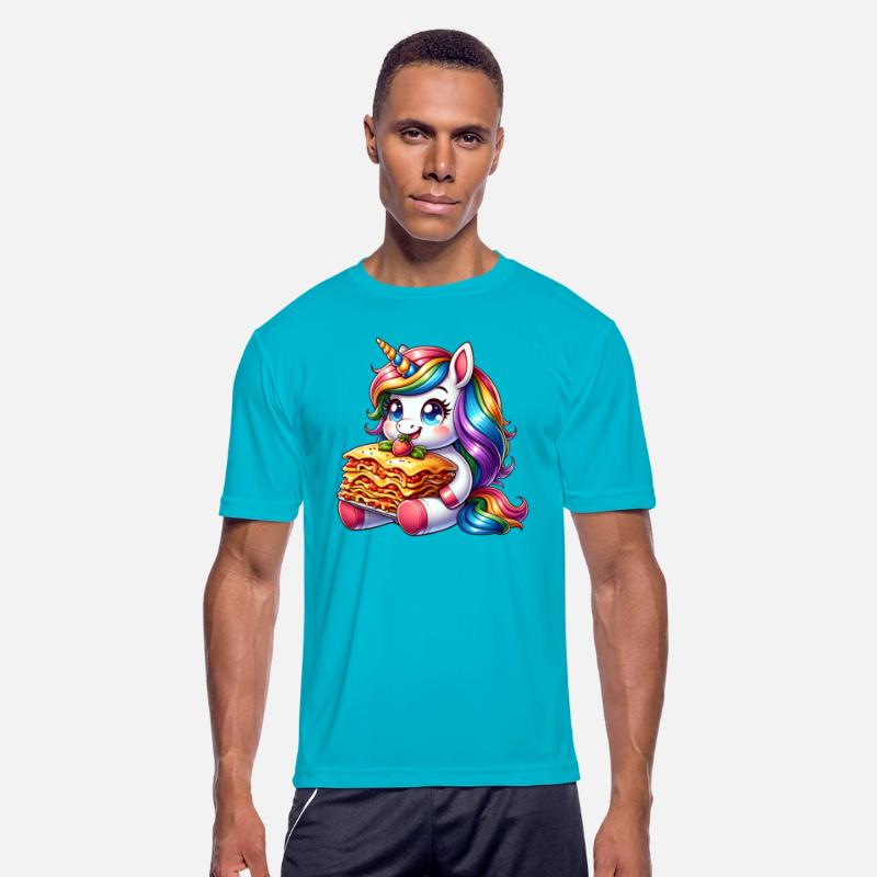 Unicorn Enjoys Italian Lasagna