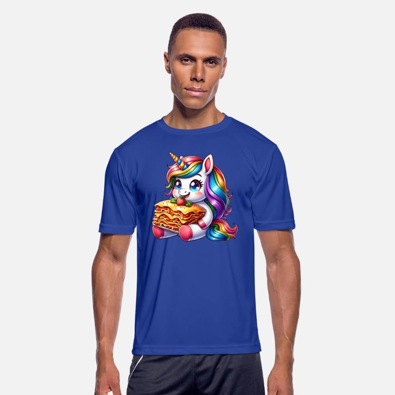 Unicorn Enjoys Italian Lasagna