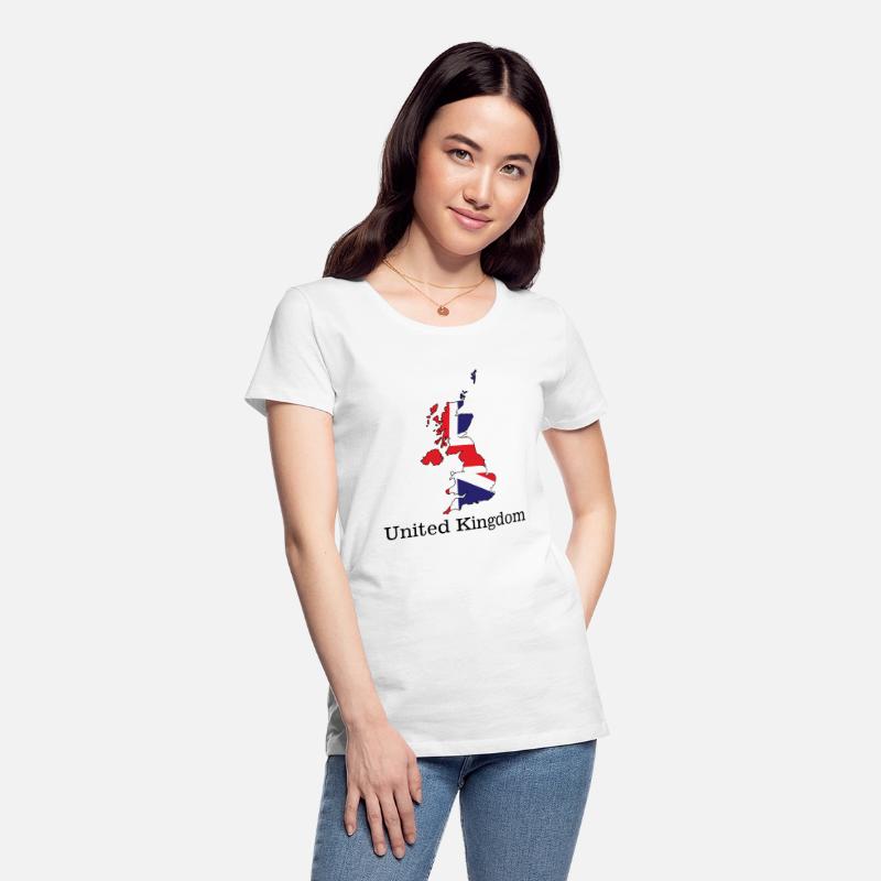 United Kingdom Flag Within Map Design - Souvenirs