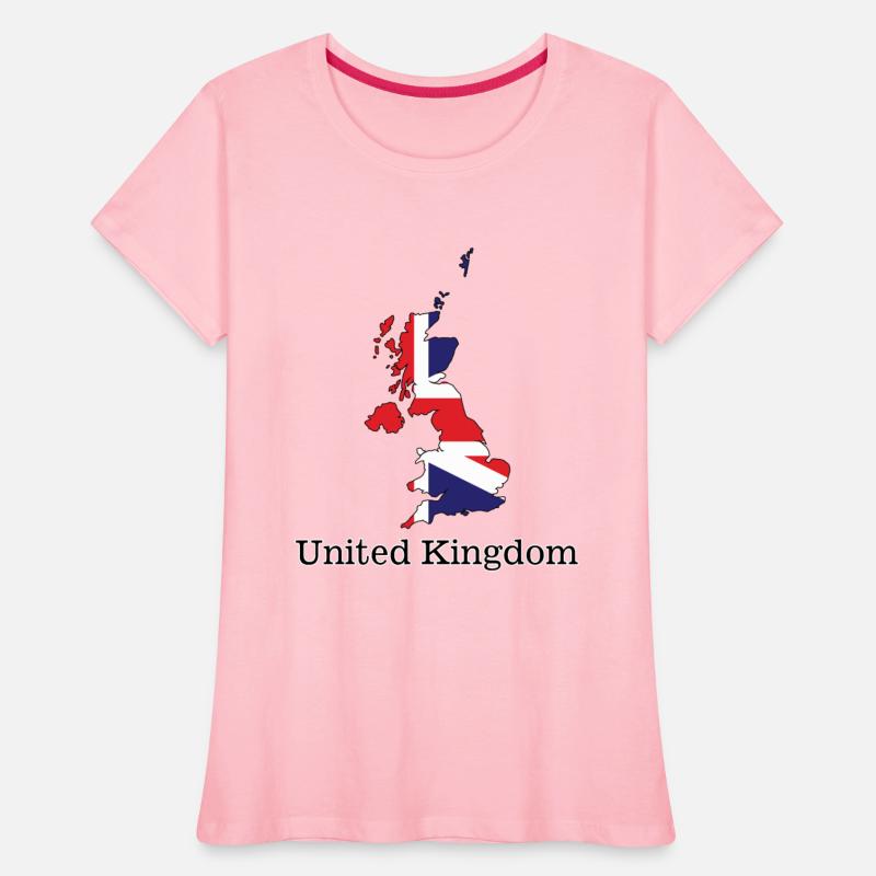 United Kingdom Flag Within Map Design - Souvenirs