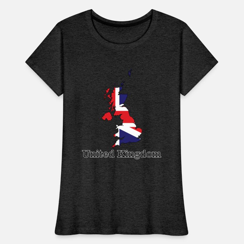 United Kingdom Flag Within Map Design - Souvenirs