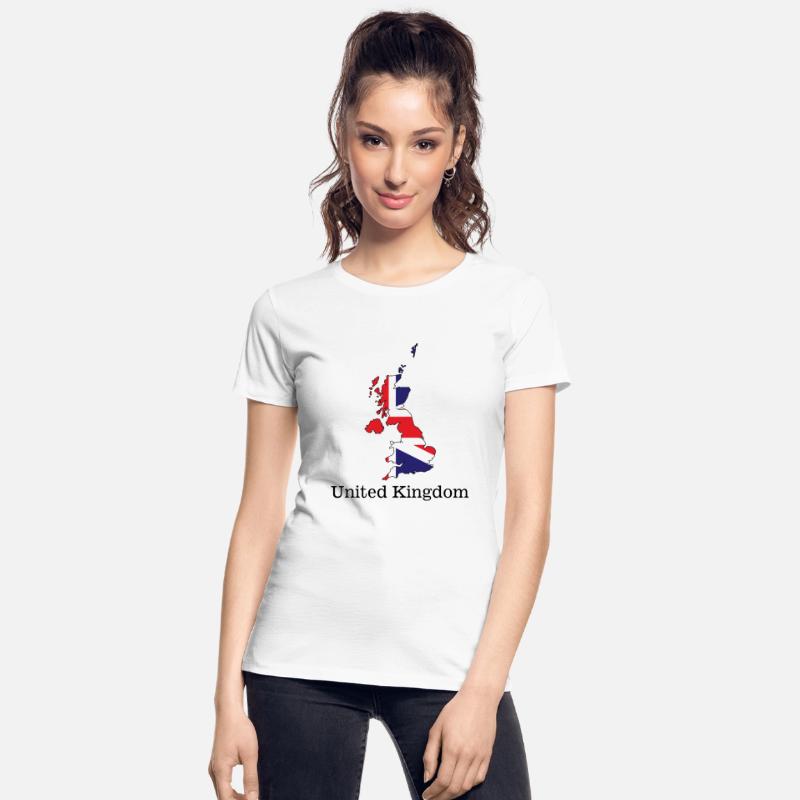 United Kingdom Flag Within Map Design - Souvenirs