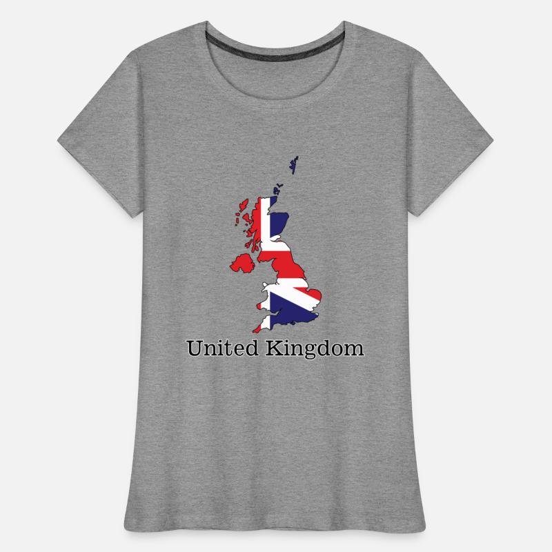 United Kingdom Flag Within Map Design - Souvenirs