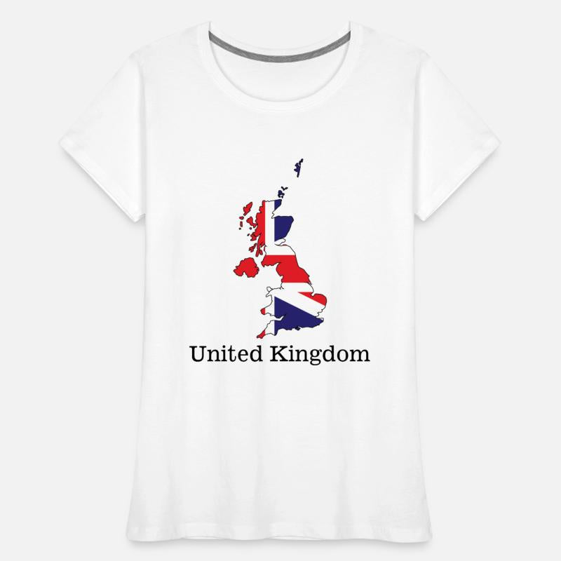 United Kingdom Flag Within Map Design - Souvenirs