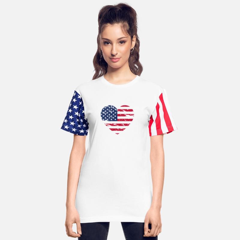 United States of America Flag Love Heart