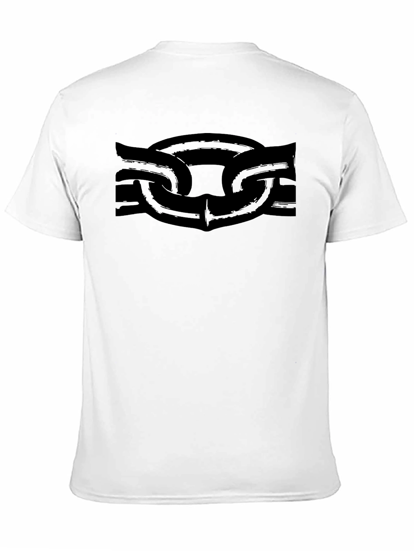 Black Chain Graphic T-Shirt - Edgy Style
