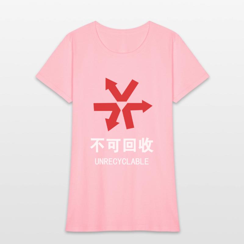 Unrecyclable ~ Chinese Language Hanzi Sign