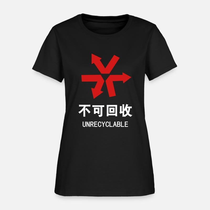 Unrecyclable ~ Chinese Language Hanzi Sign