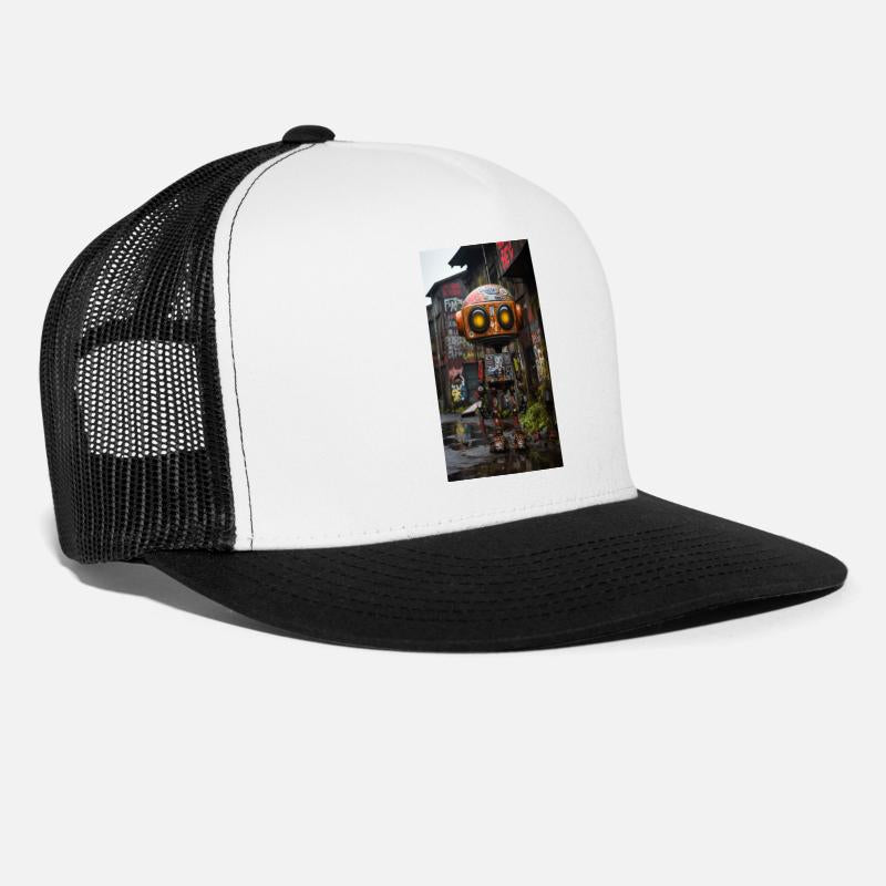 Urban Mechanic: Ghetto Robot Amidst Graffiti