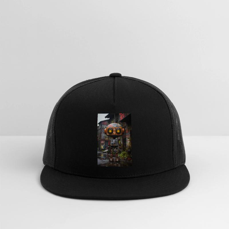 Urban Mechanic: Ghetto Robot Amidst Graffiti