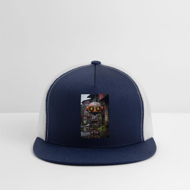 Urban Mechanic: Ghetto Robot Amidst Graffiti