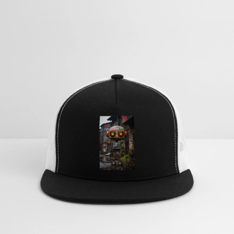 Urban Mechanic: Ghetto Robot Amidst Graffiti