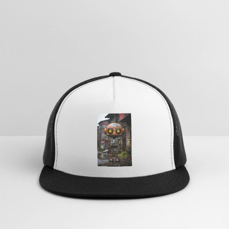 Urban Mechanic: Ghetto Robot Amidst Graffiti