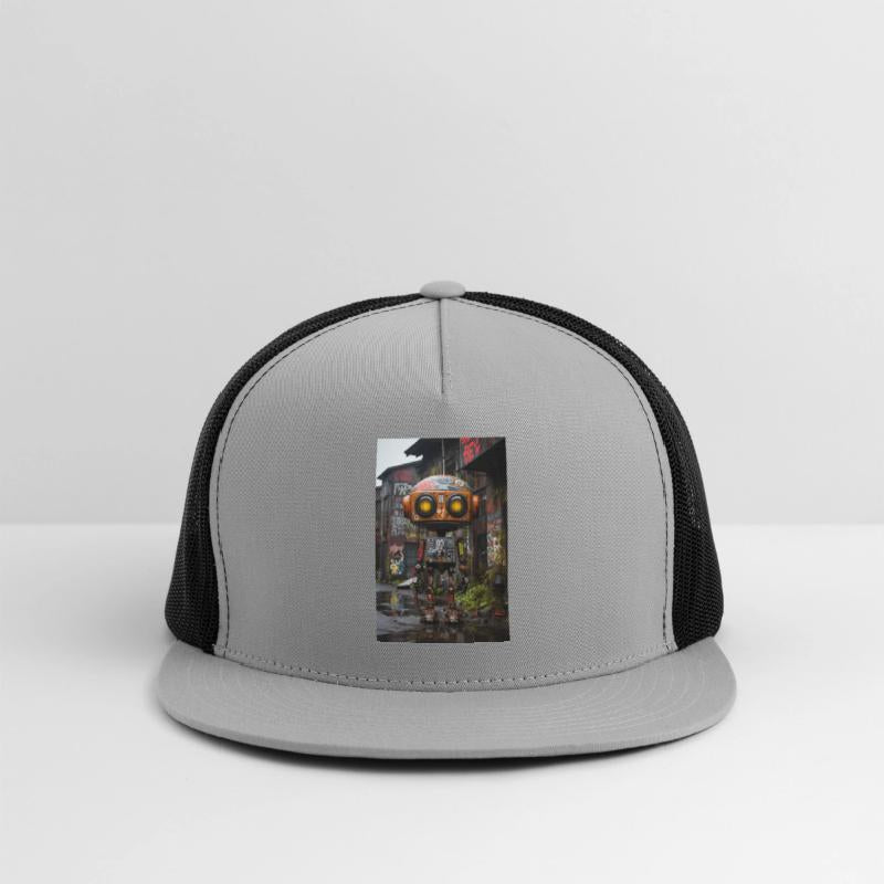 Urban Mechanic: Ghetto Robot Amidst Graffiti