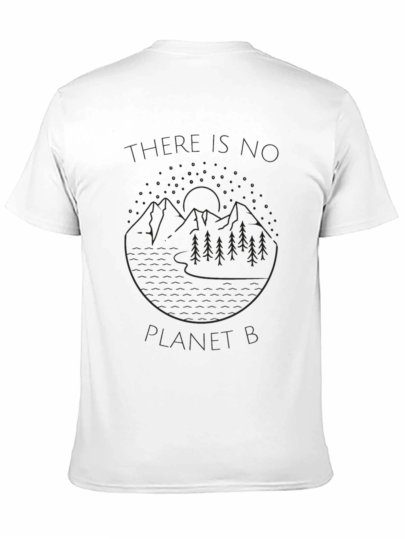Eco-Friendly Black T-Shirt - No Planet B