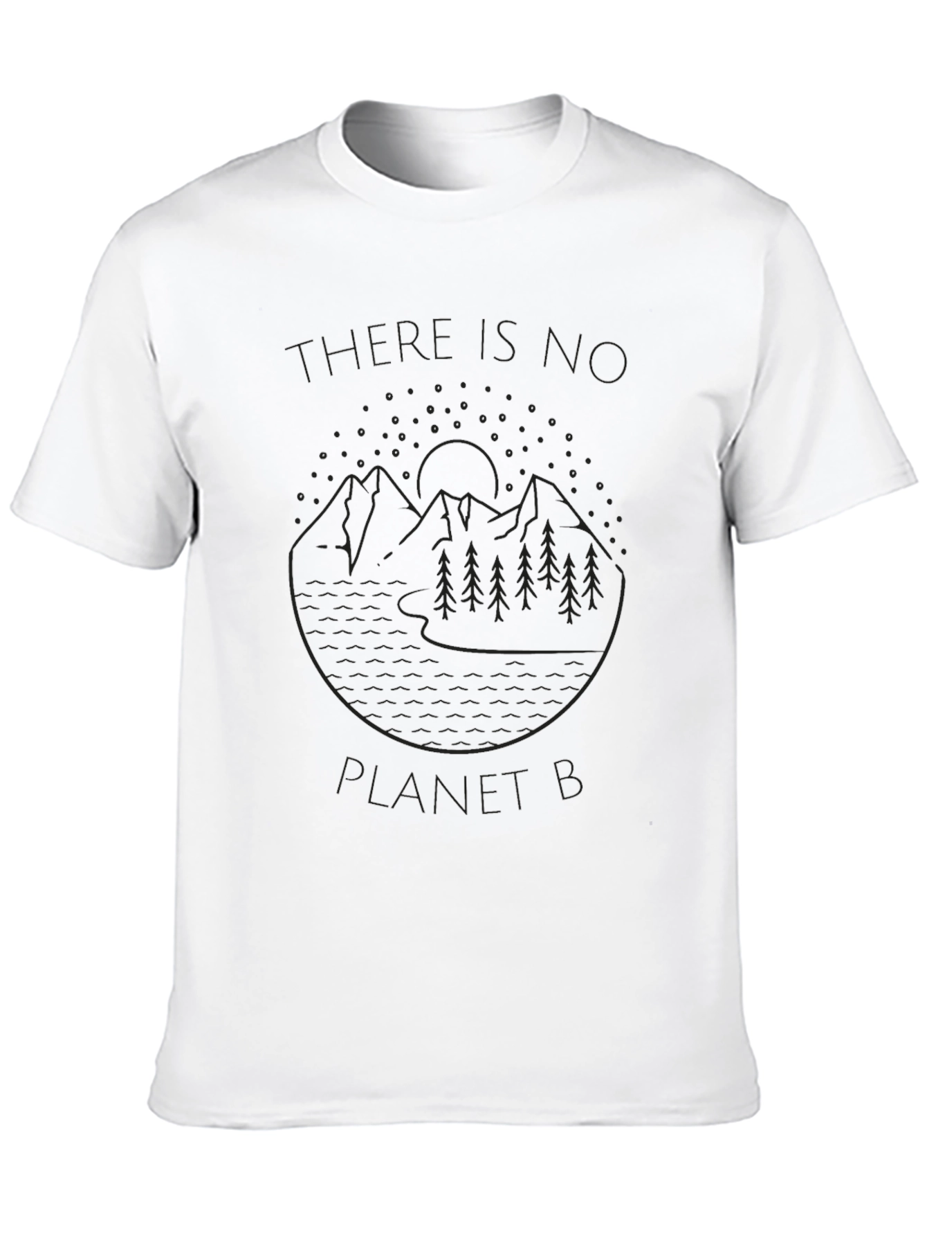 Eco-Friendly Black T-Shirt - No Planet B