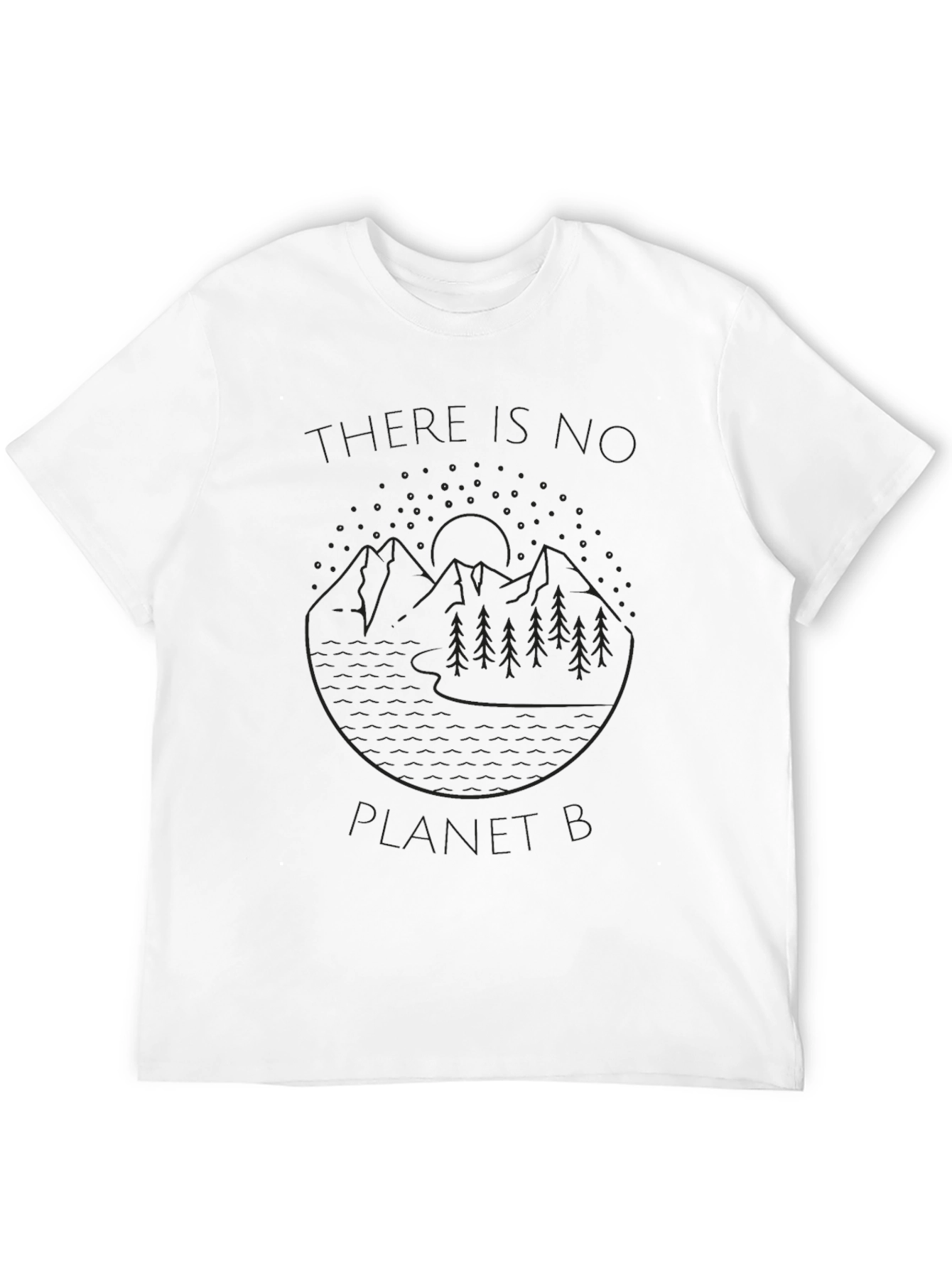Eco-Friendly Black T-Shirt - No Planet B