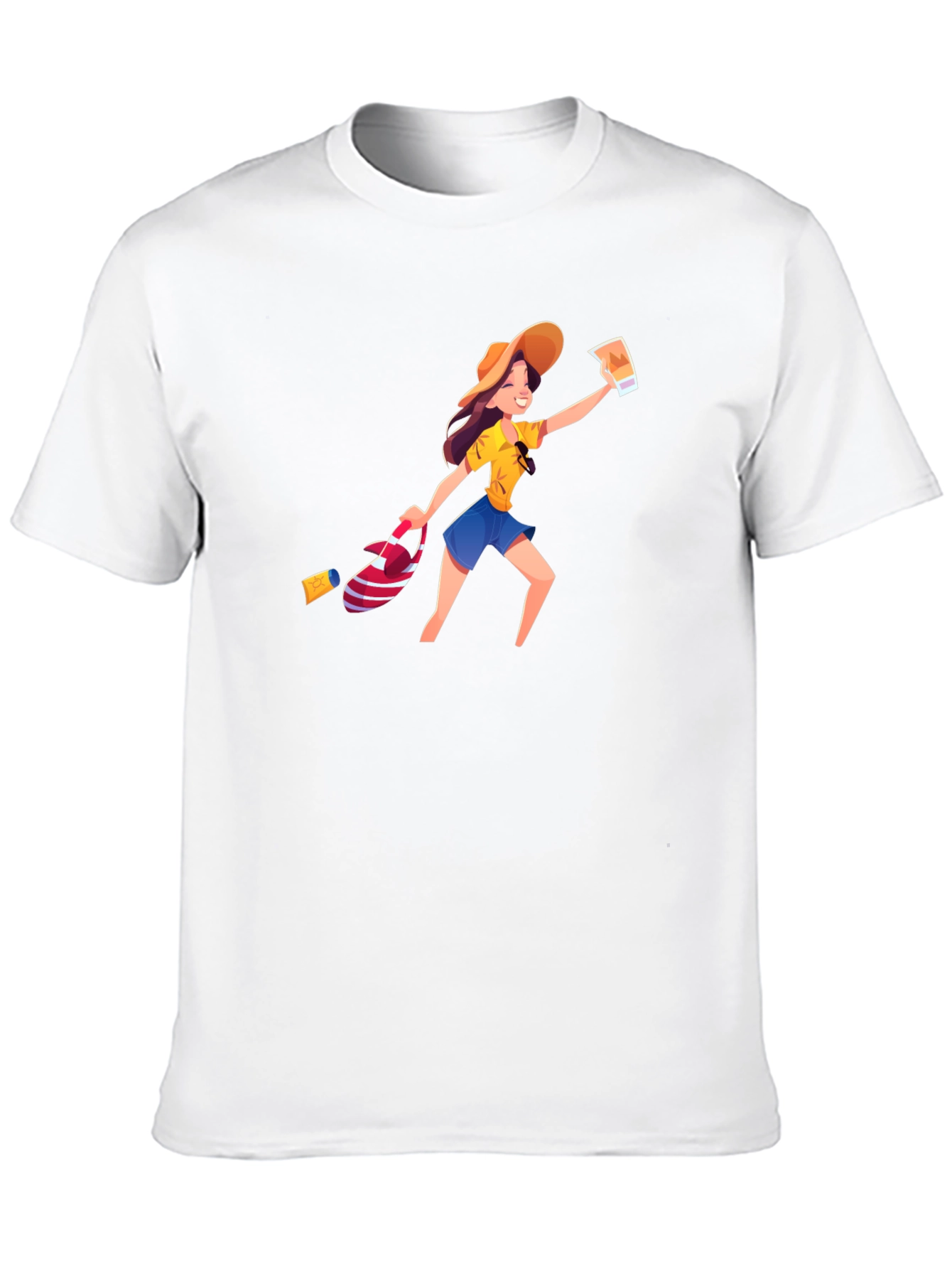 Fun Tourist Graphic Tee - Black Unisex