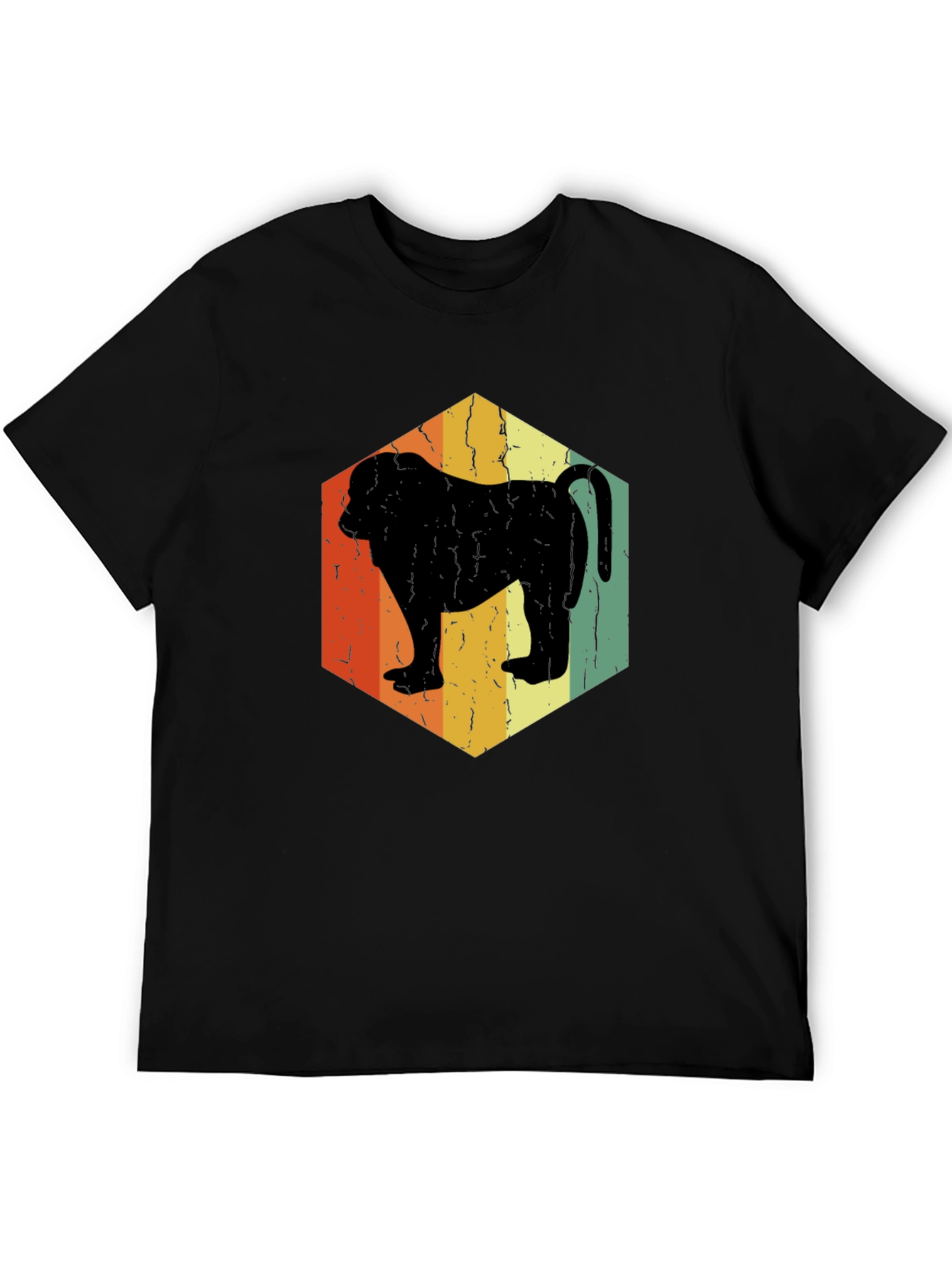 Retro Baboon Silhouette Graphic Tee