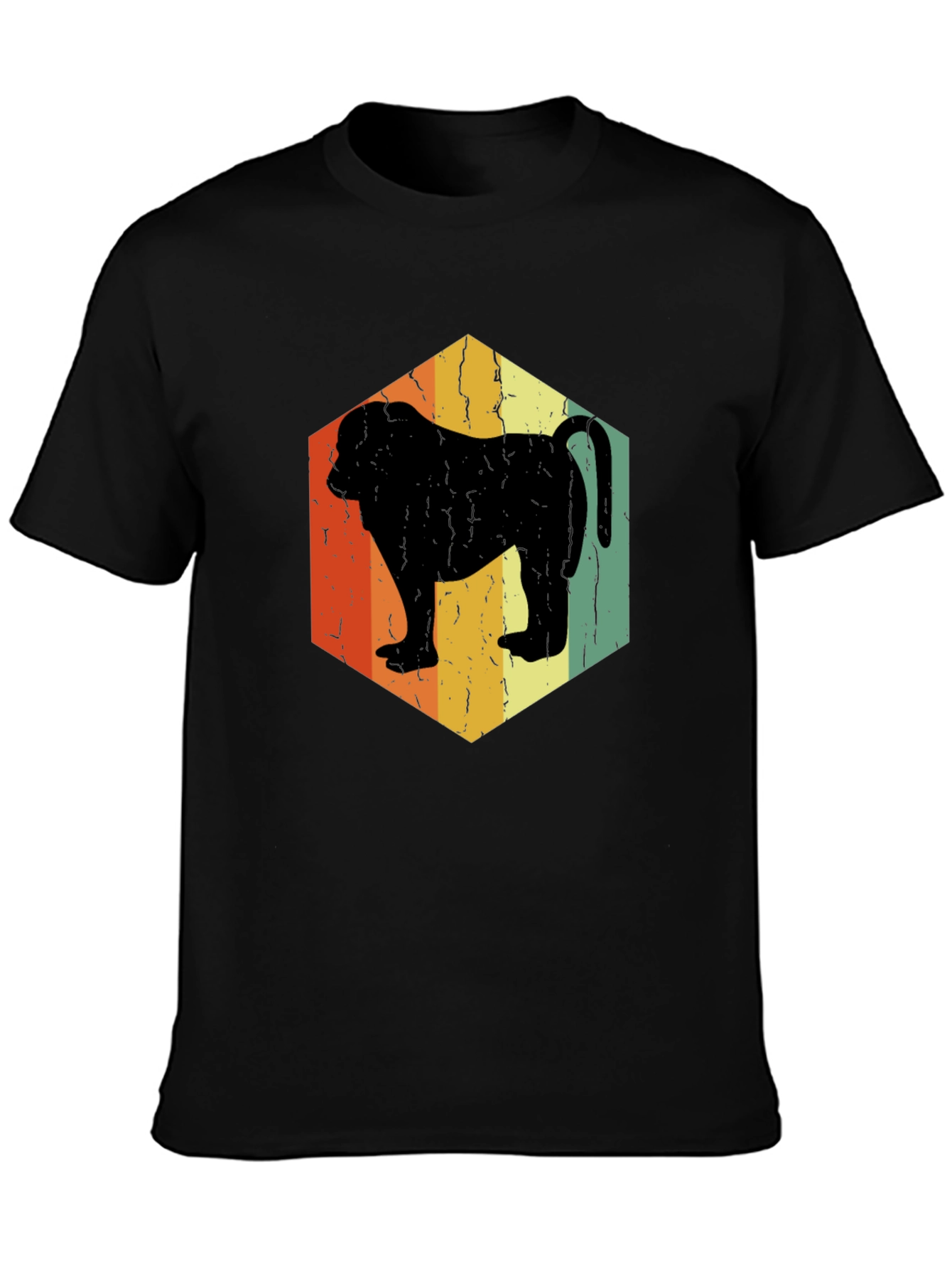 Retro Baboon Silhouette Graphic Tee