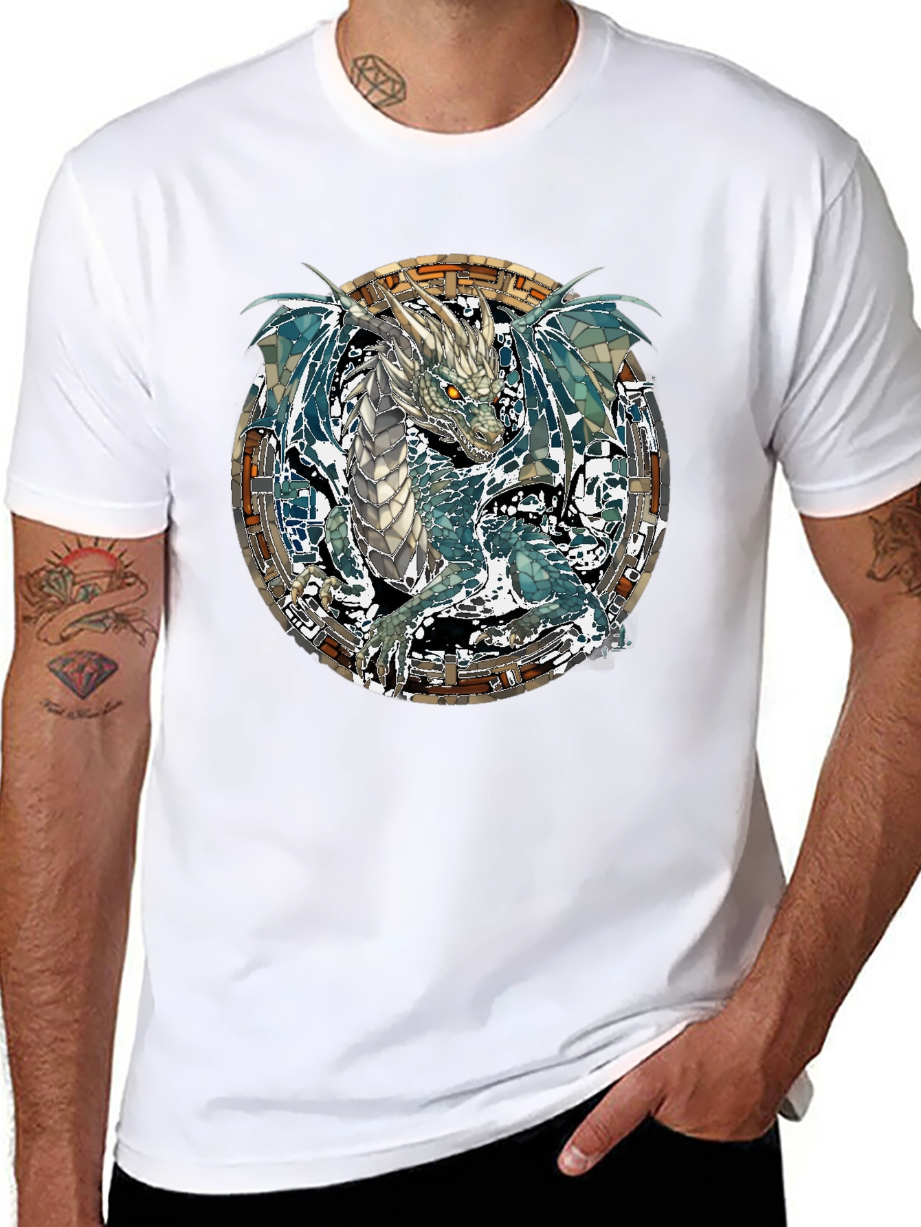 Dragon Graphic Print T-Shirt