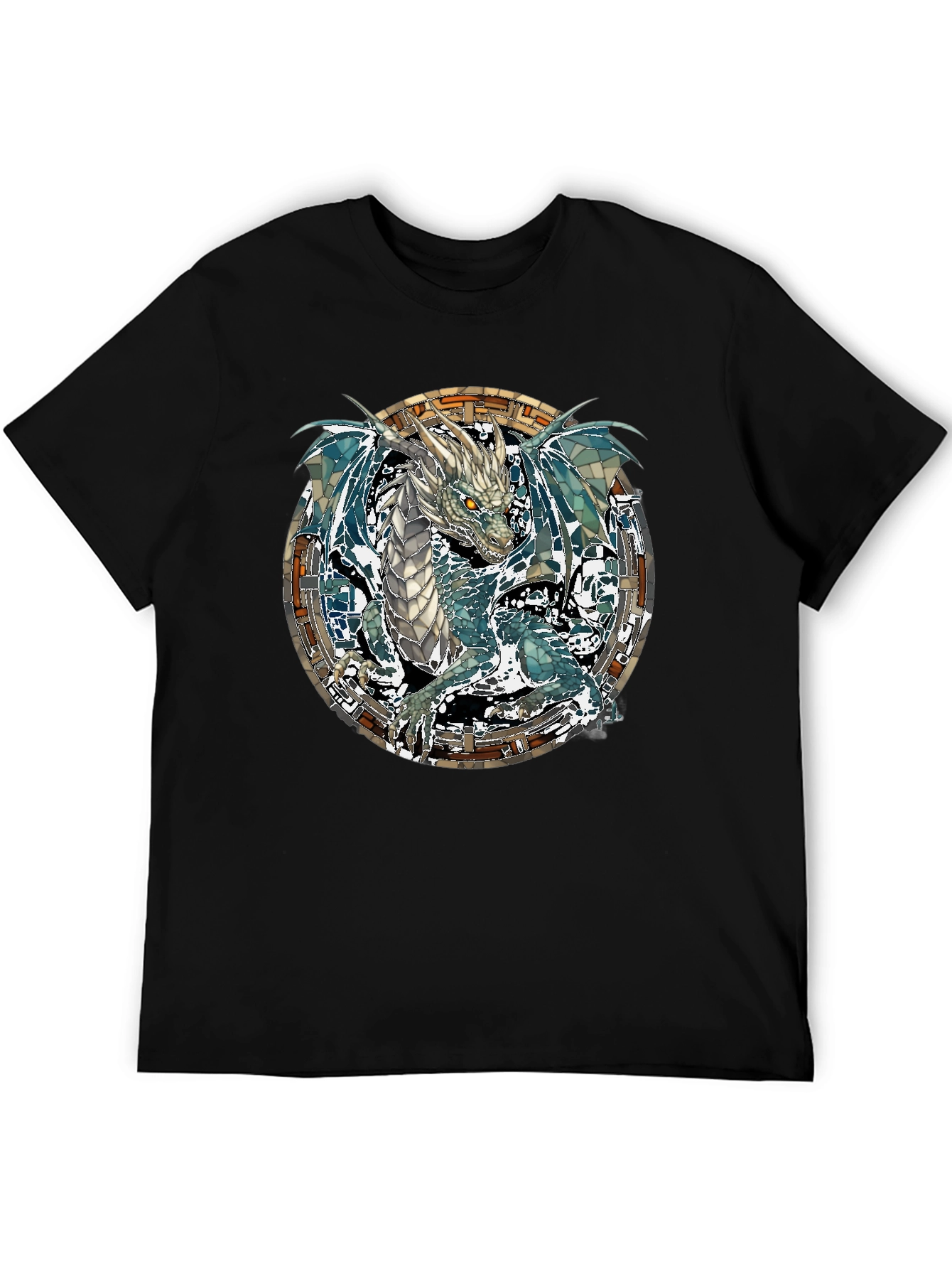 Dragon Graphic Print T-Shirt