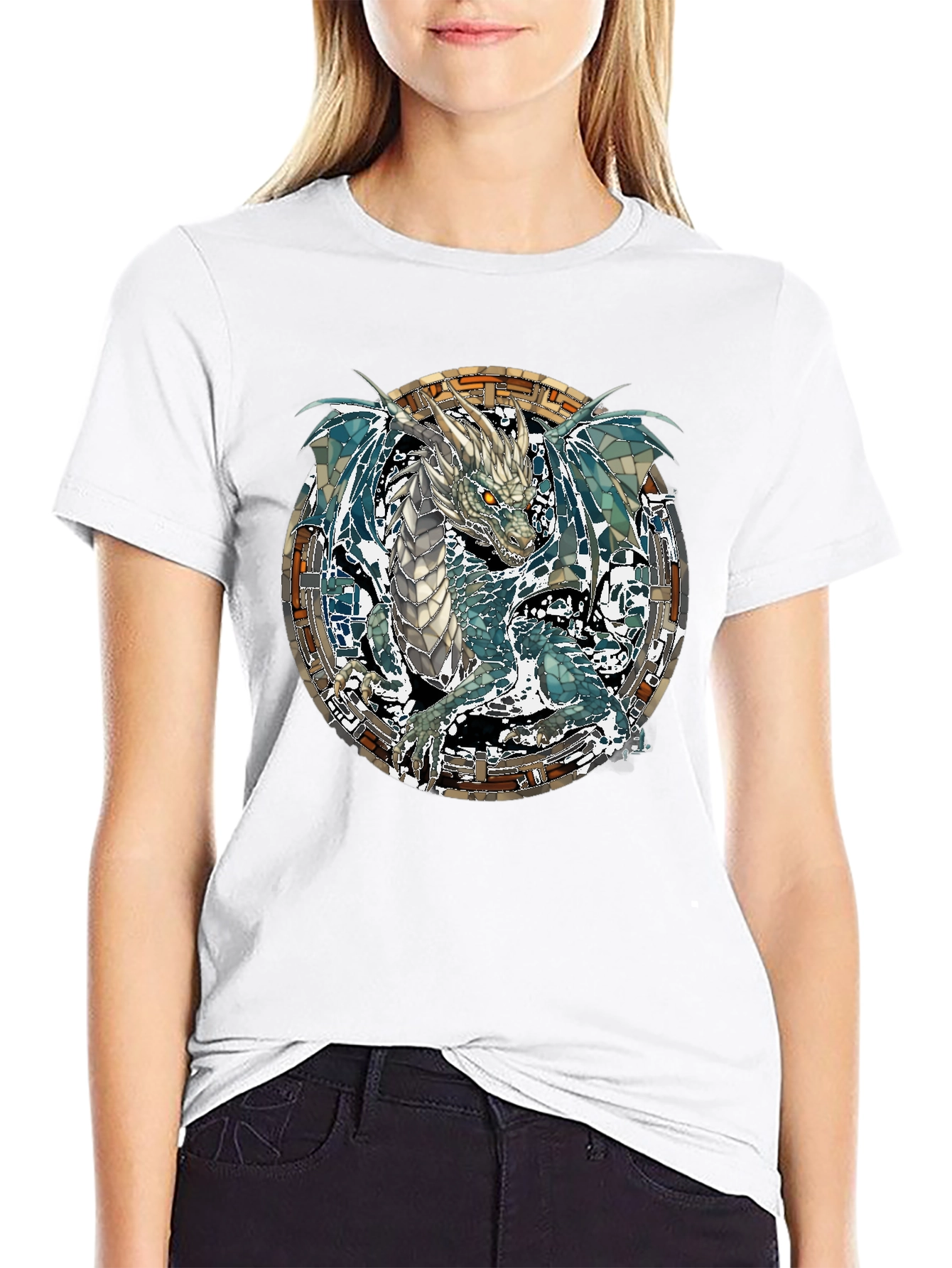 Dragon Graphic Print T-Shirt