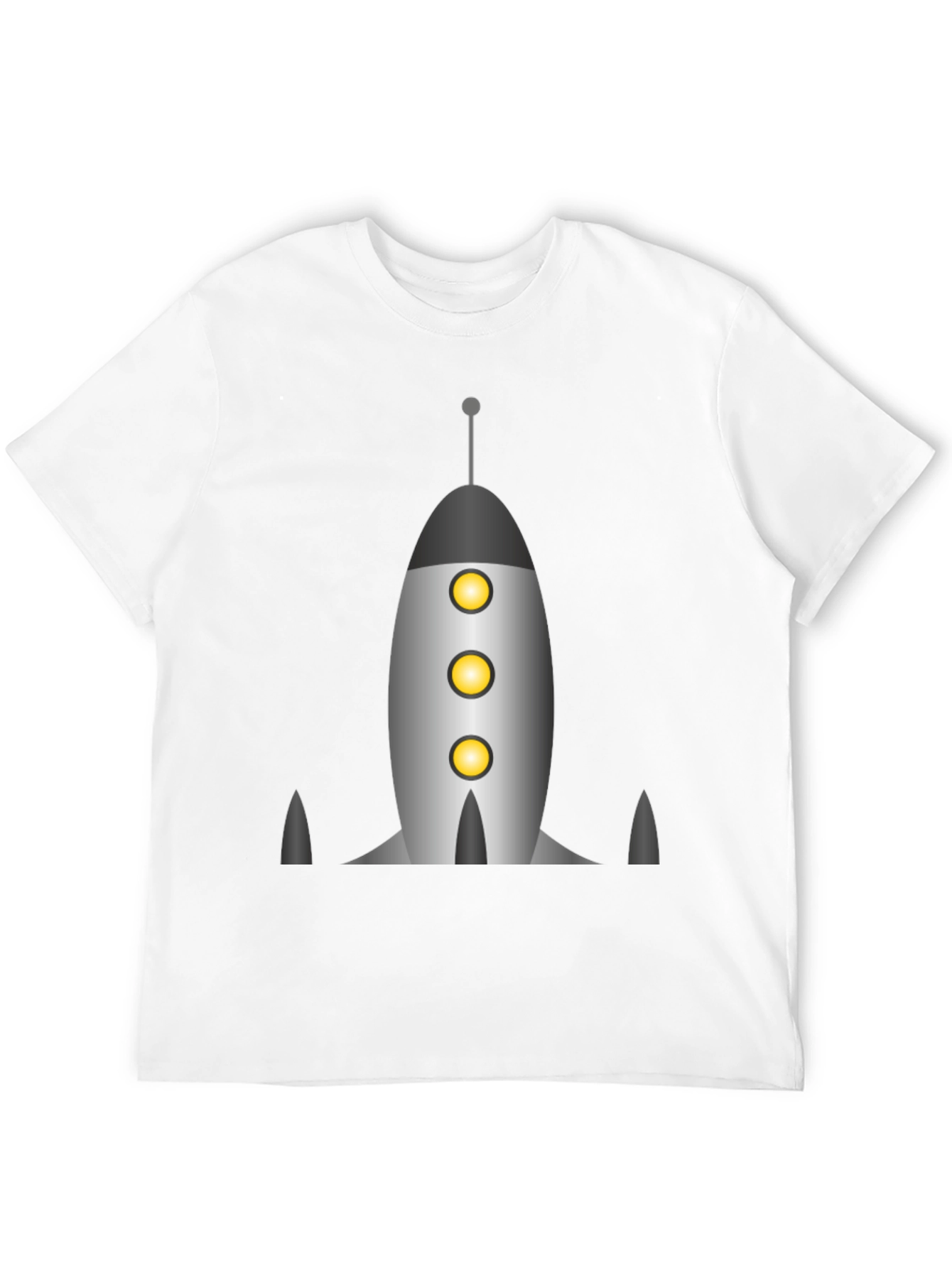 Retro Rocket Graphic Tee - Space Adventure Shirt