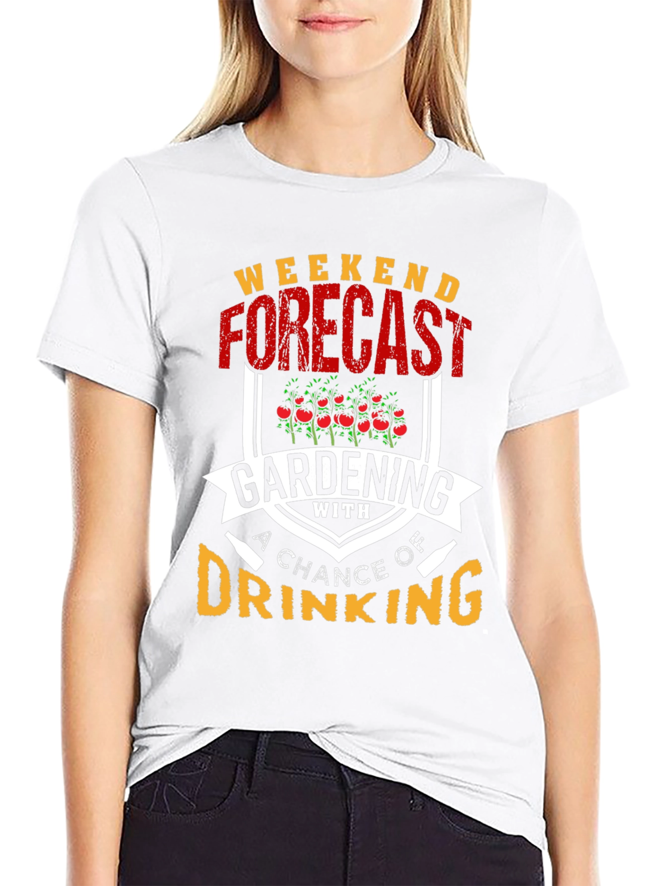 Gardening & Drinking T-Shirt: Weekend Forecast
