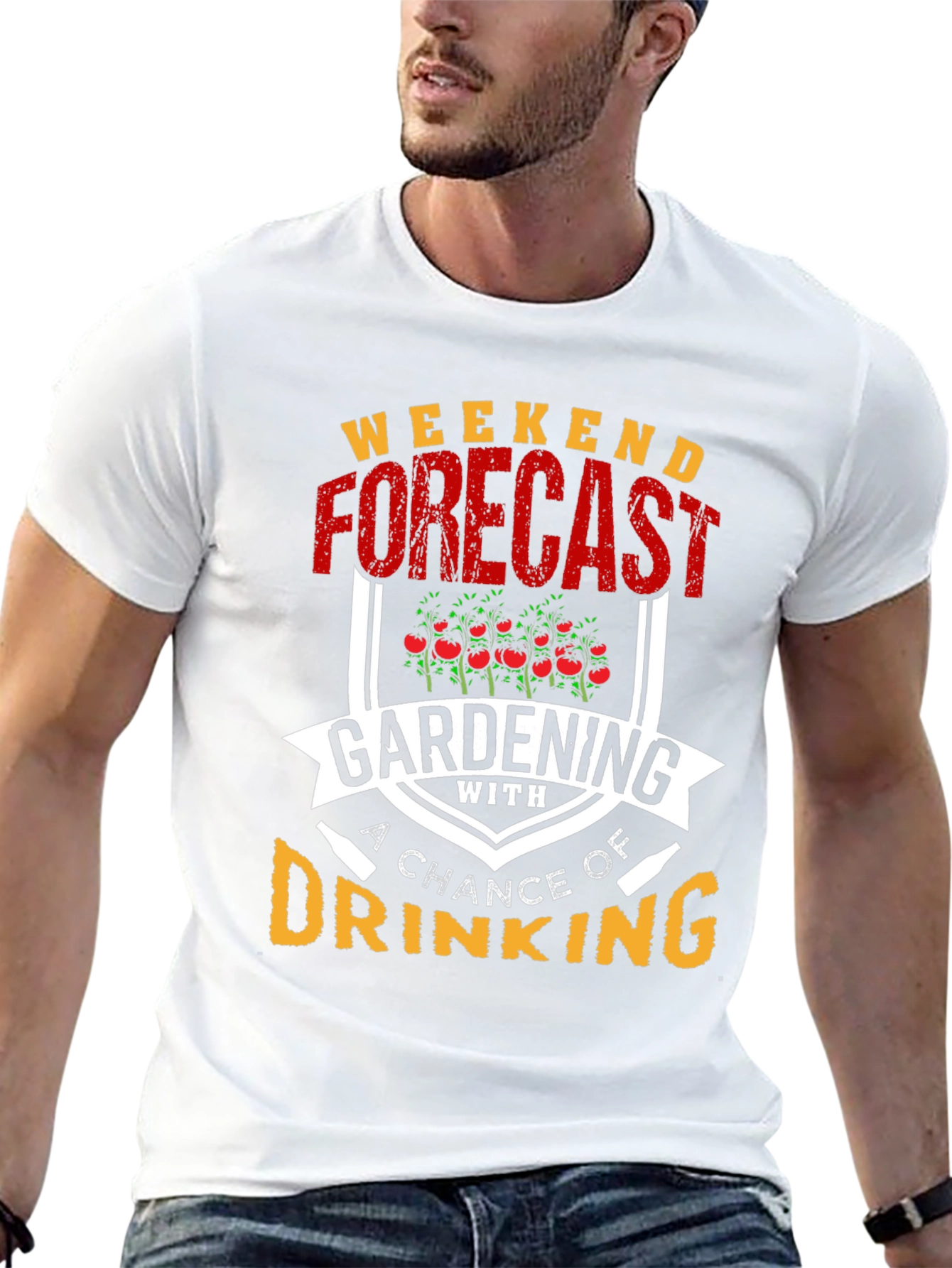 Gardening & Drinking T-Shirt: Weekend Forecast