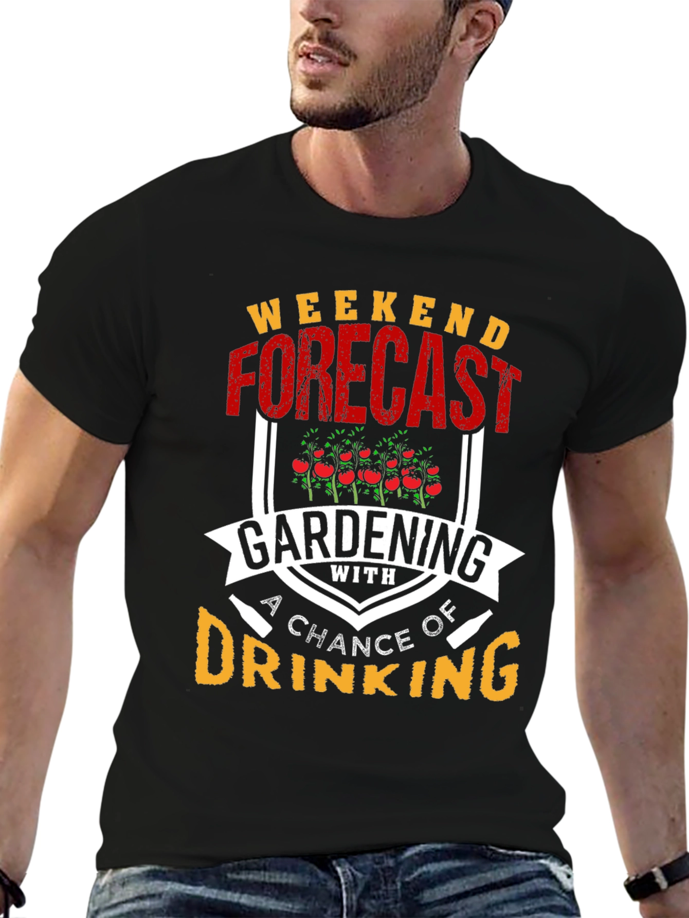 Gardening & Drinking T-Shirt: Weekend Forecast