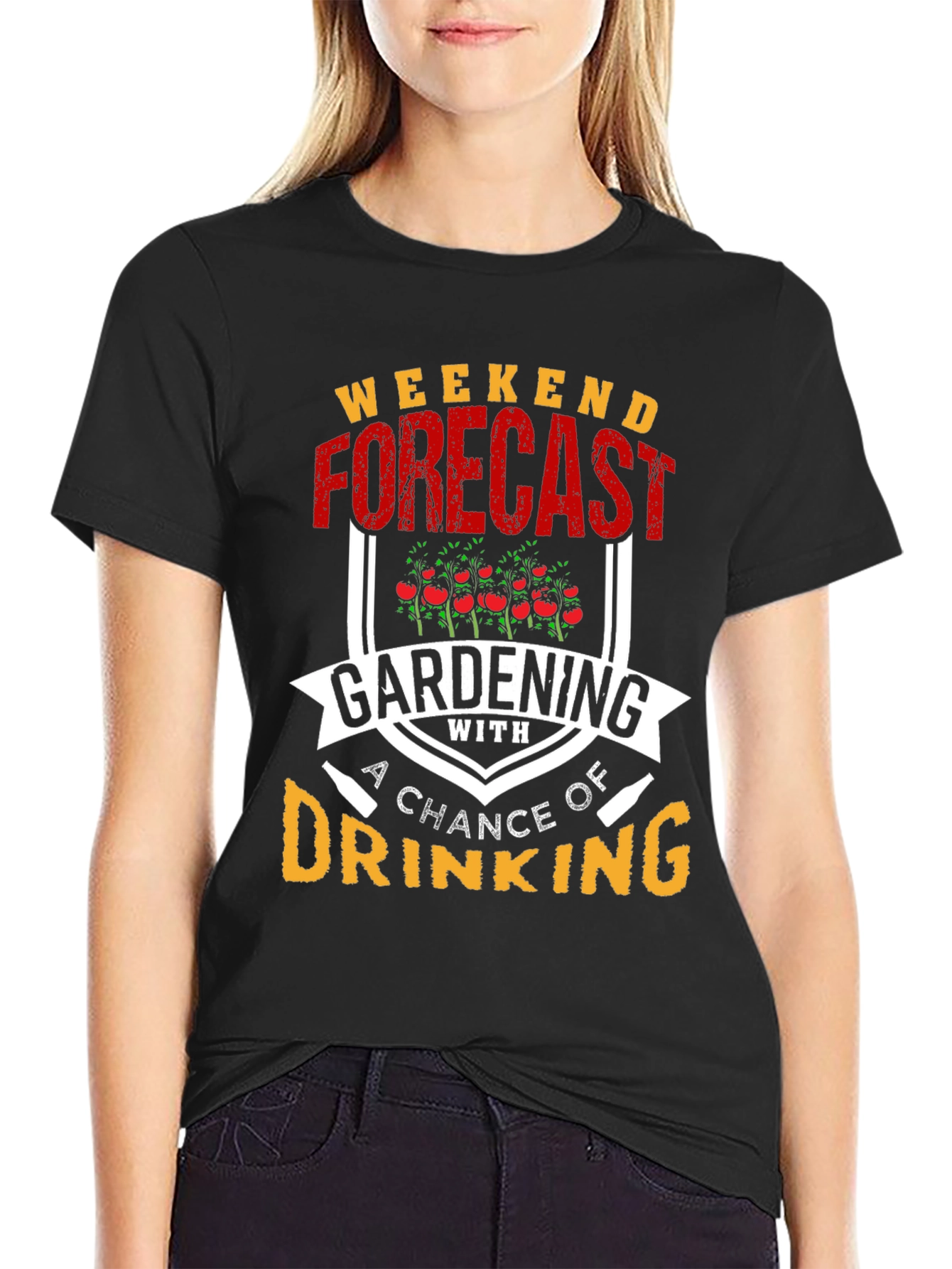 Gardening & Drinking T-Shirt: Weekend Forecast