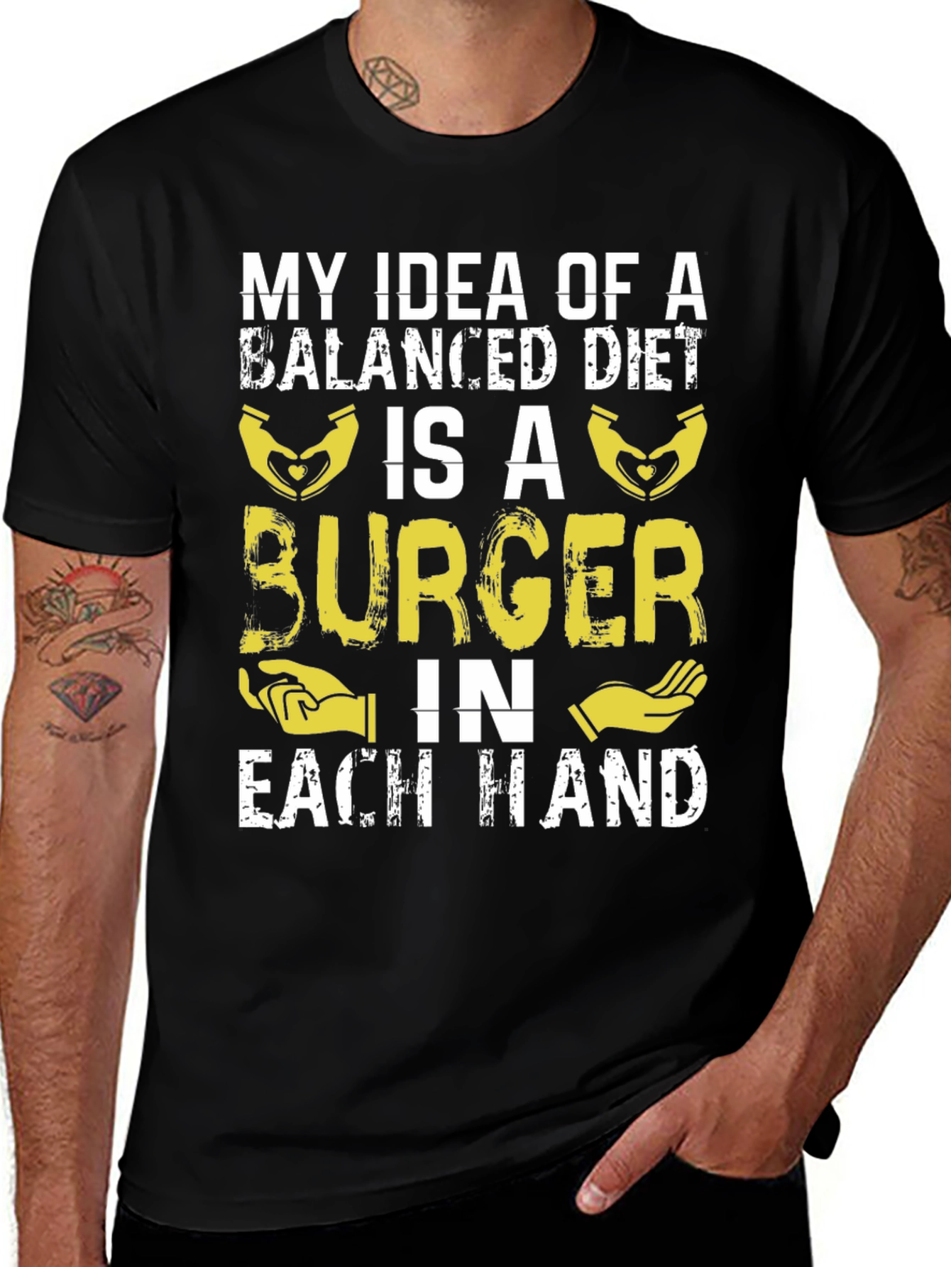 Burger Balanced Diet T-Shirt