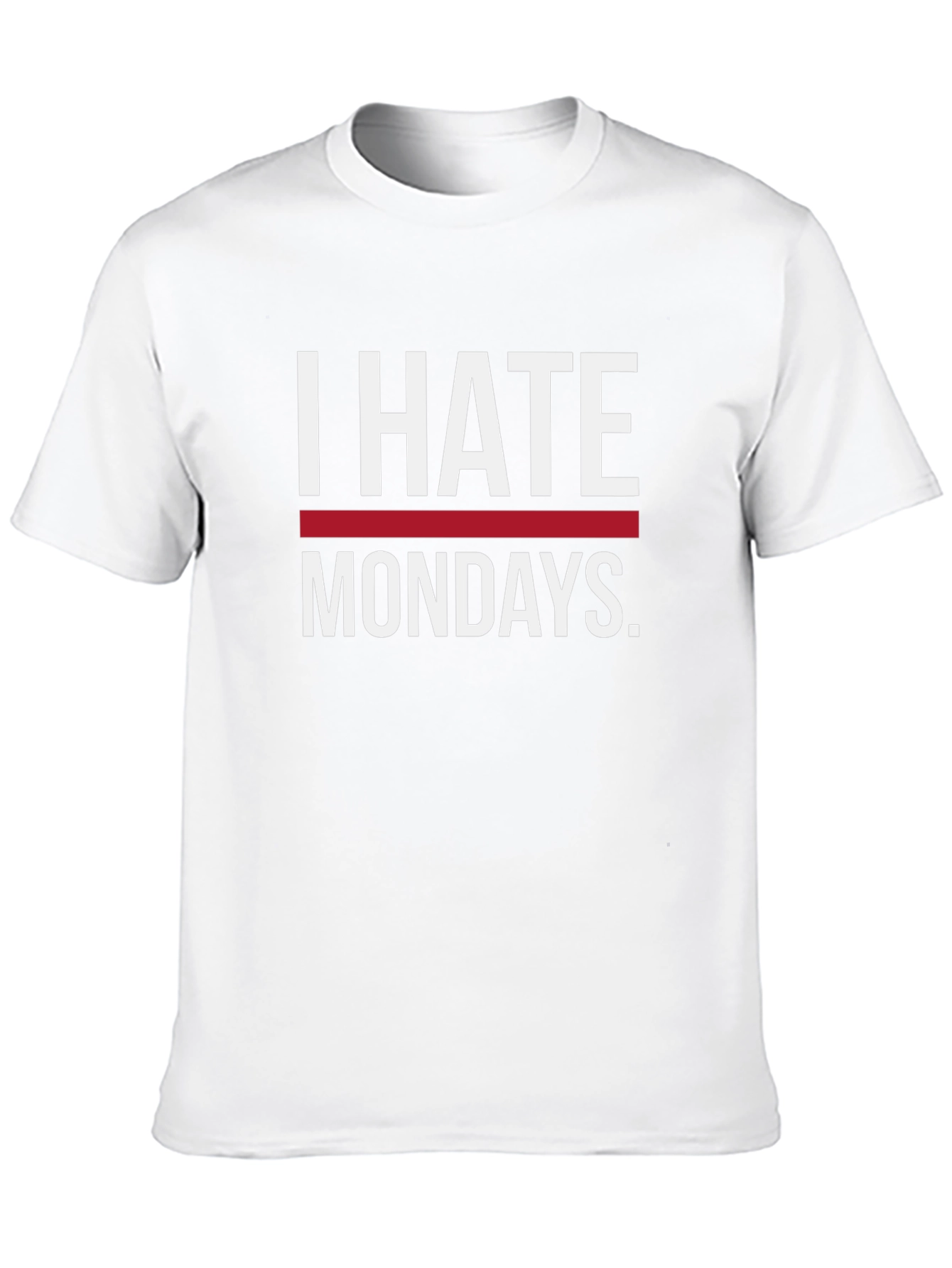 I Hate Mondays Graphic Tee - Black Casual T-Shirt