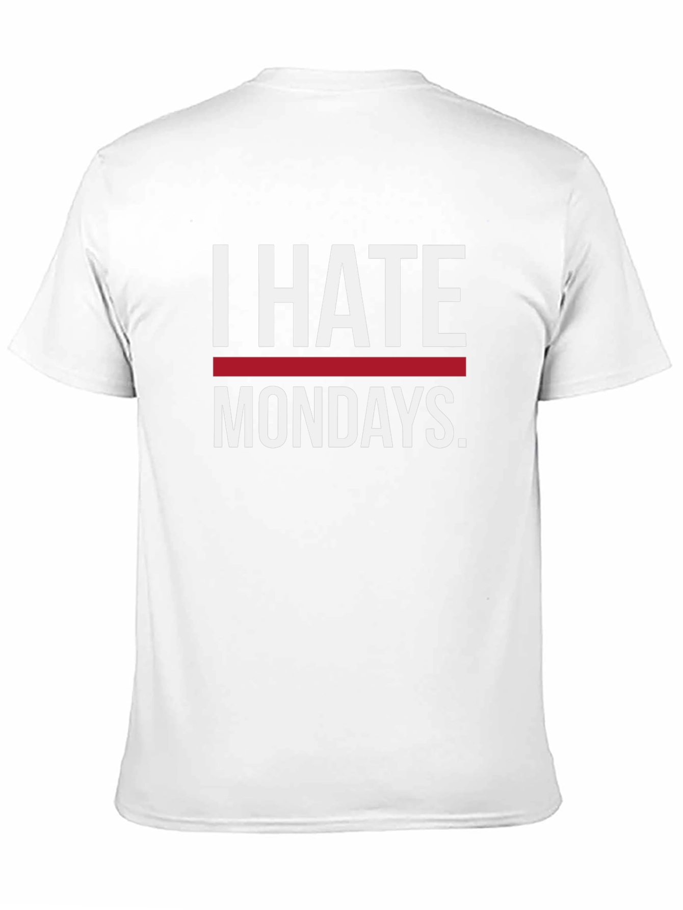 I Hate Mondays Graphic Tee - Black Casual T-Shirt