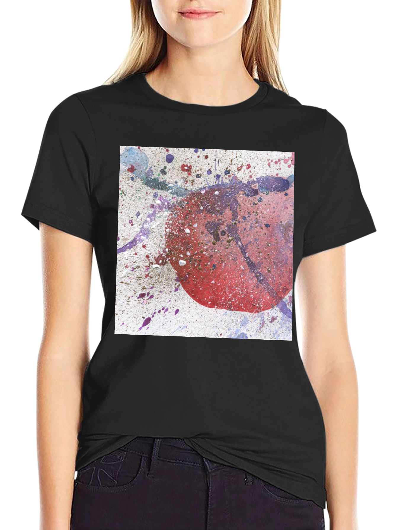 Abstract Graphic Print Tee