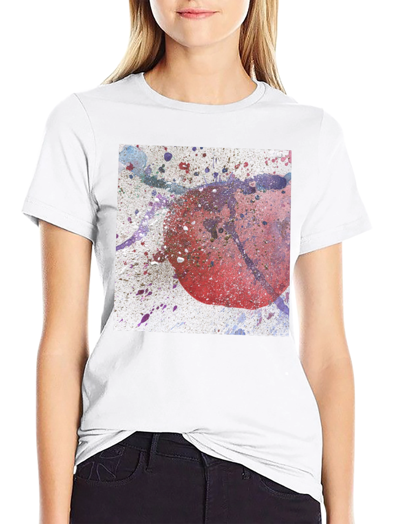 Abstract Graphic Print Tee