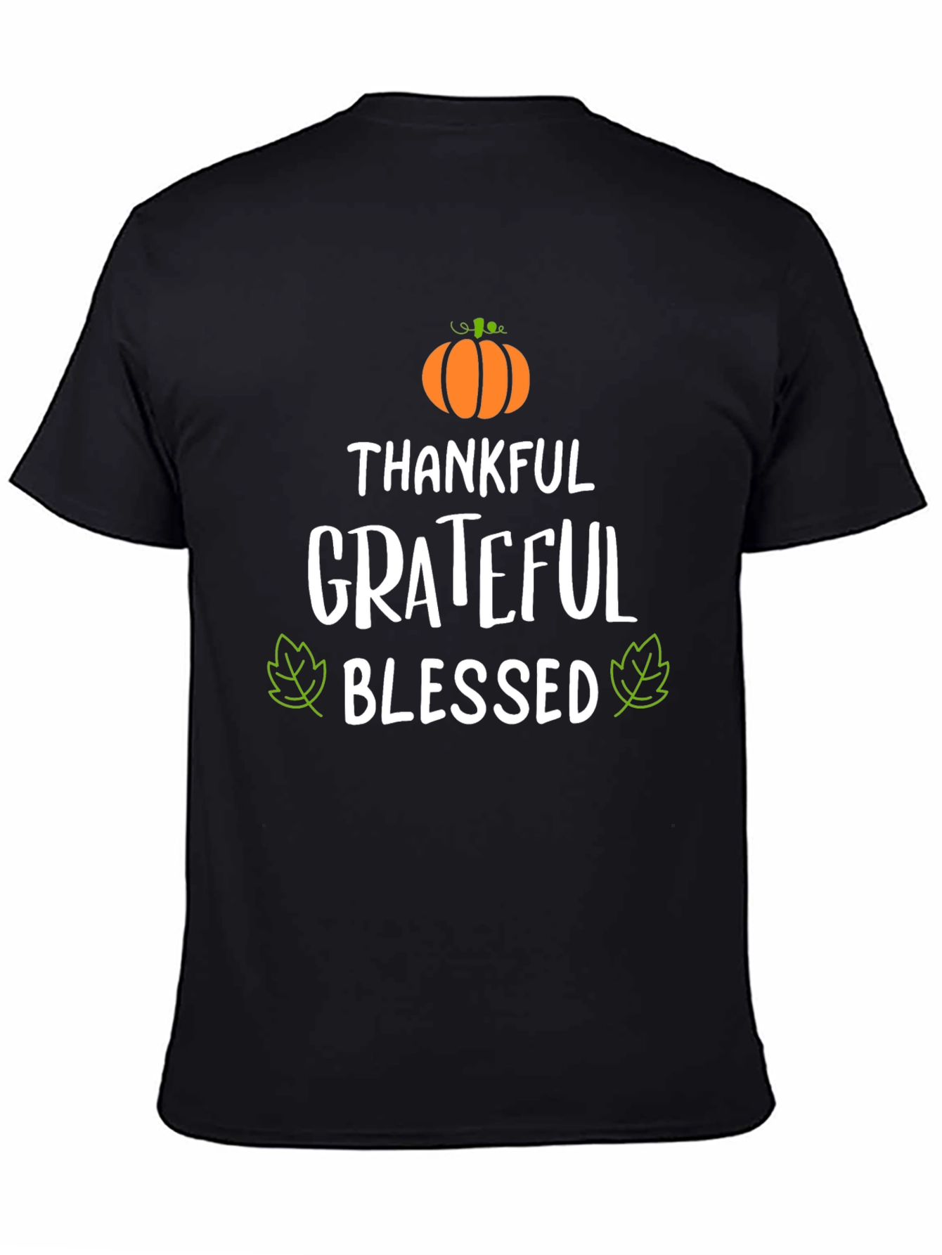 Thankful Grateful Blessed T-Shirt - Fall Apparel