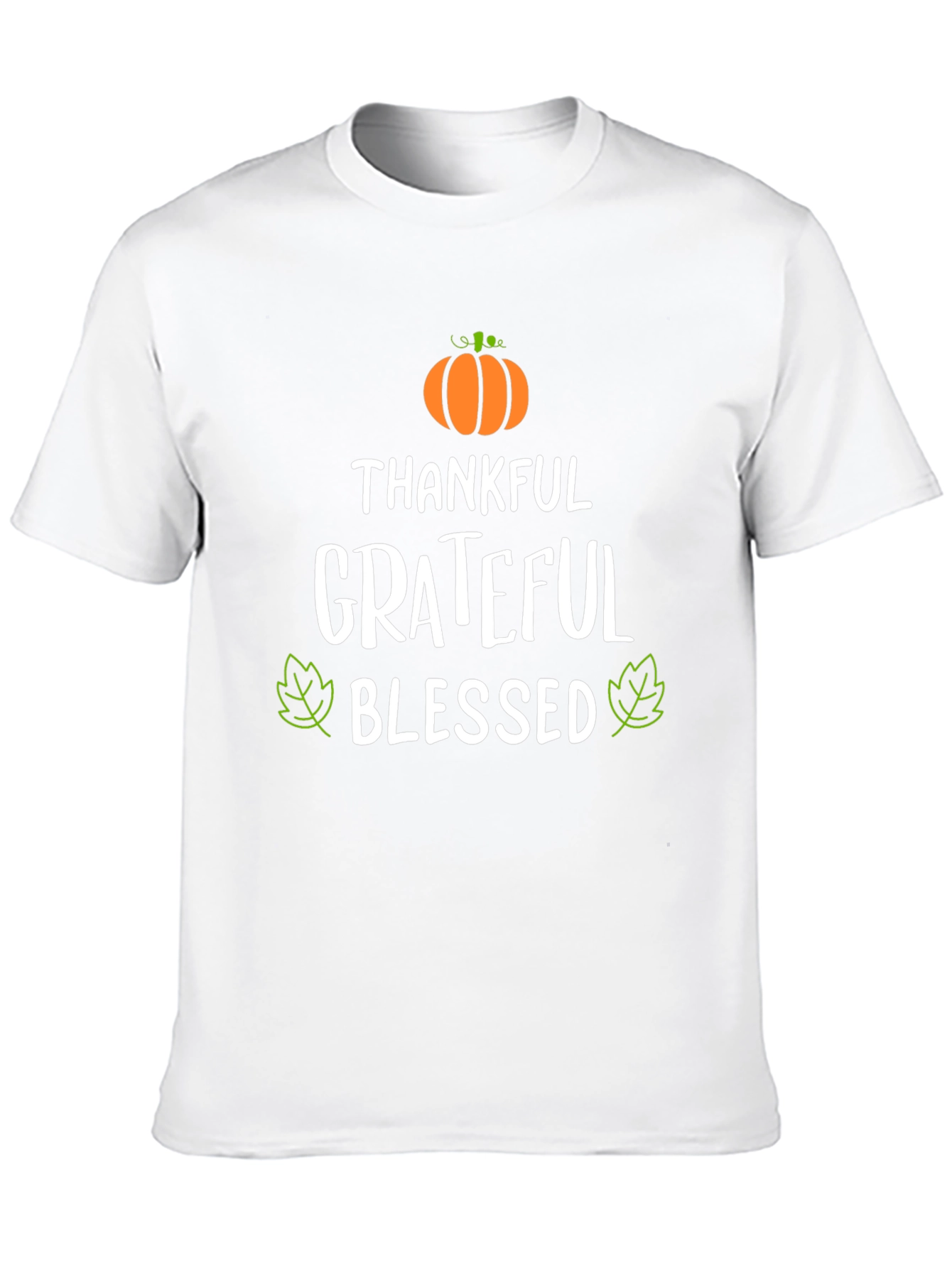 Thankful Grateful Blessed T-Shirt - Fall Apparel