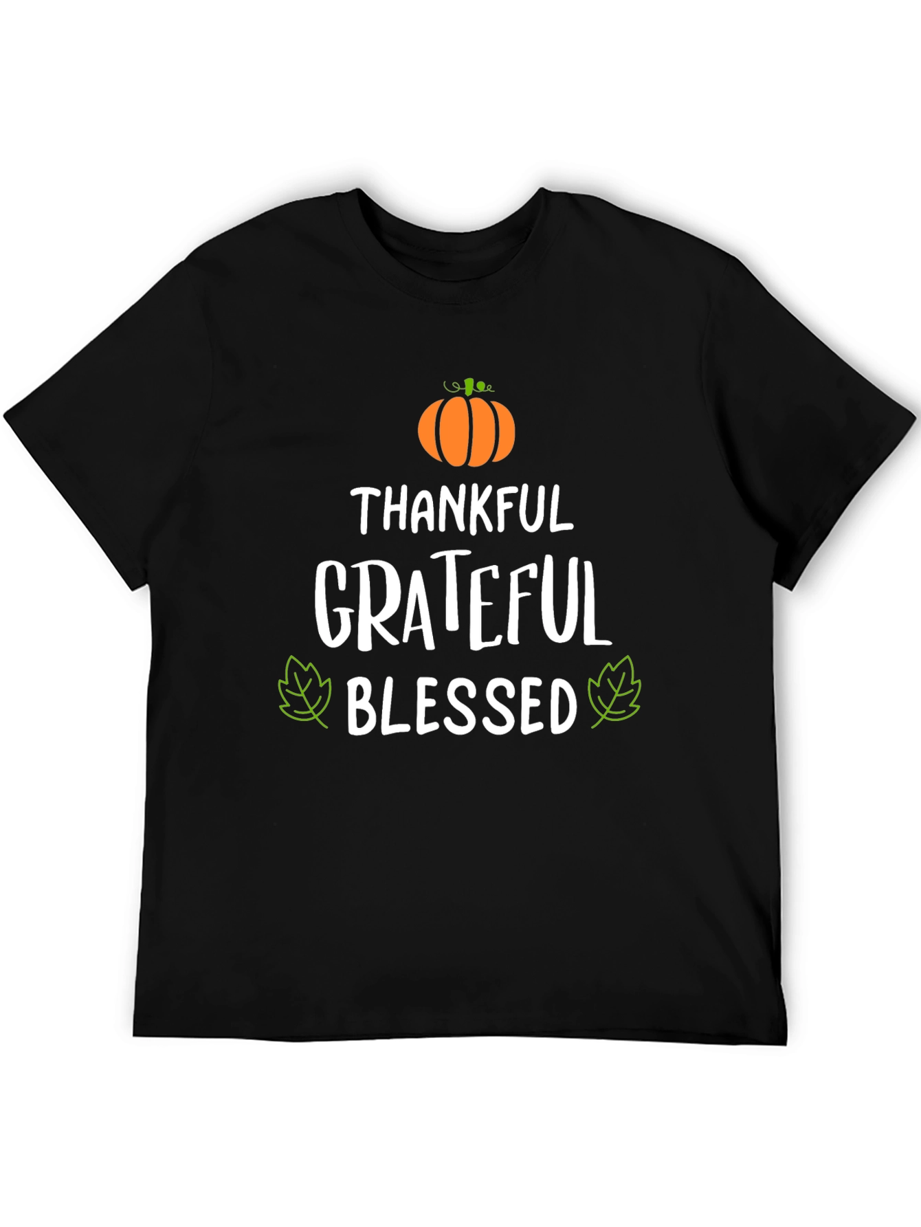 Thankful Grateful Blessed T-Shirt - Fall Apparel