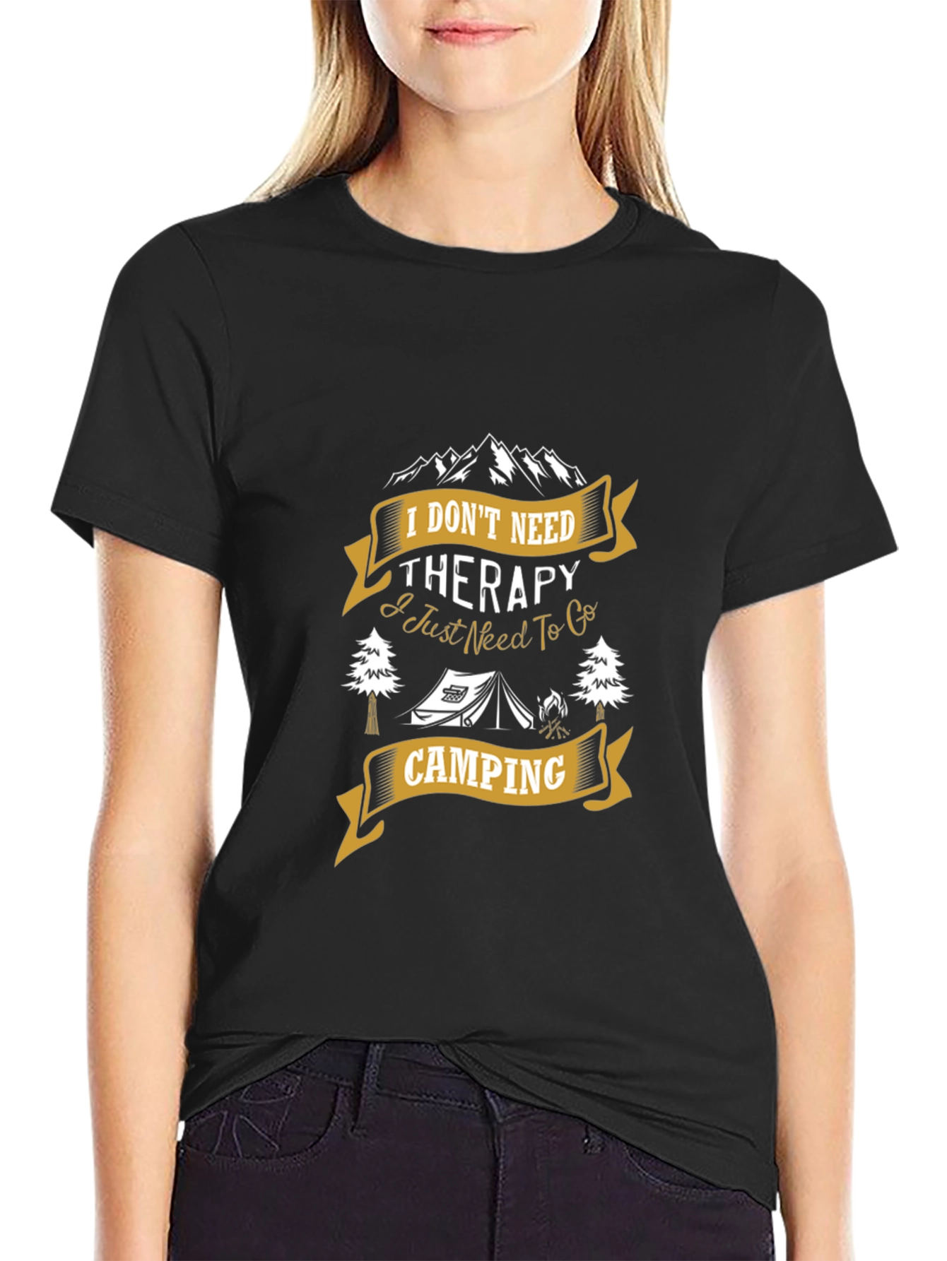 Camping Therapy T-Shirt - Nature Lover Tee