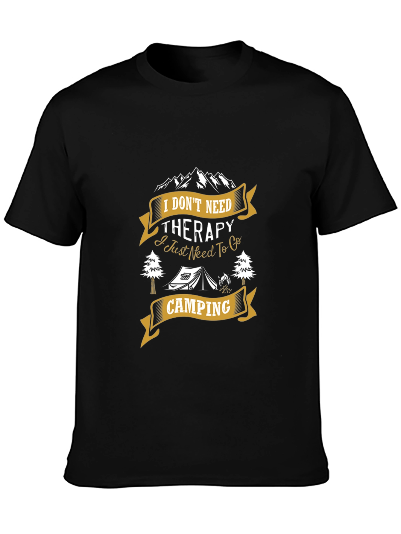 Camping Therapy T-Shirt - Nature Lover Tee