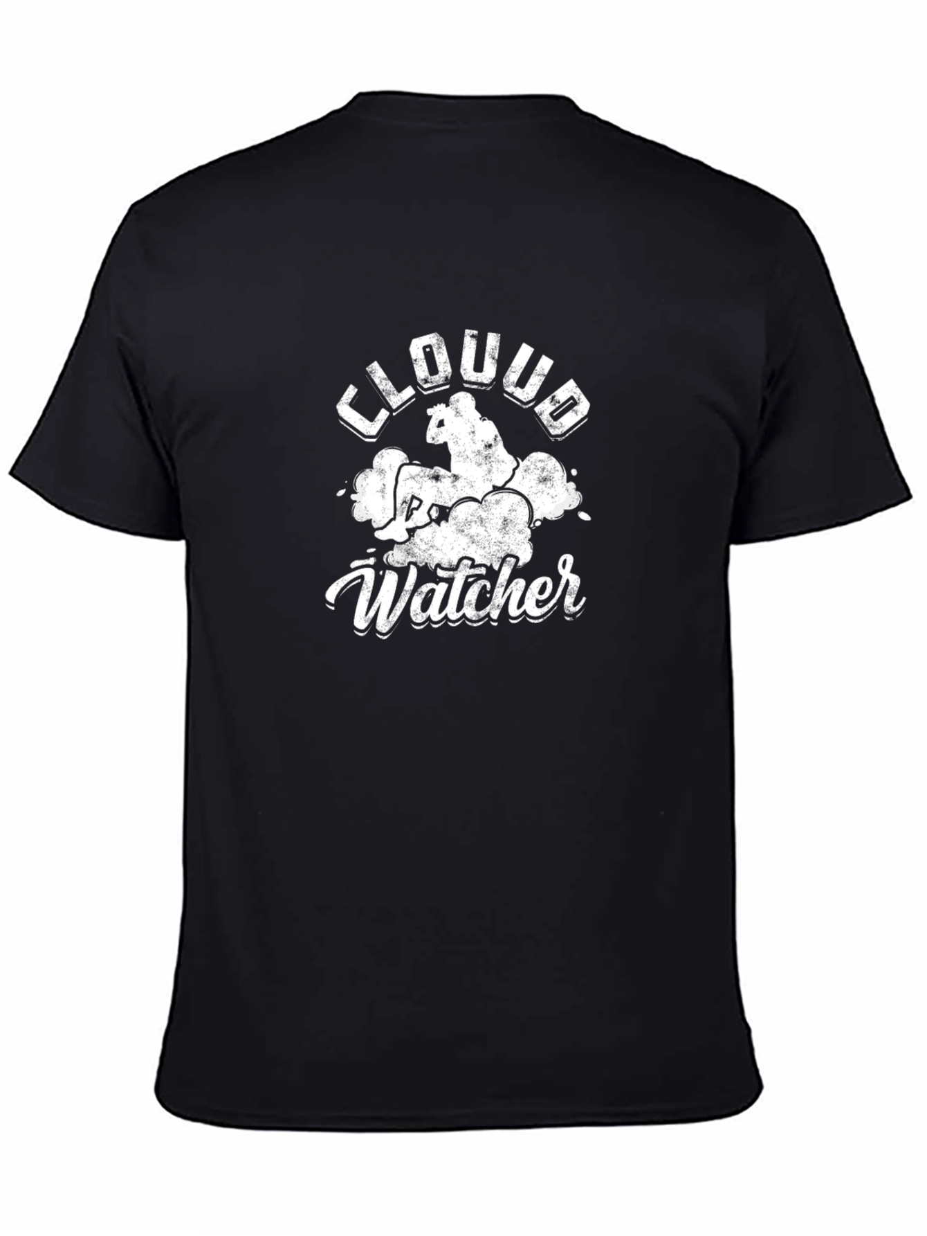 Cloud Watcher Graphic Tee - Unisex Black T-Shirt