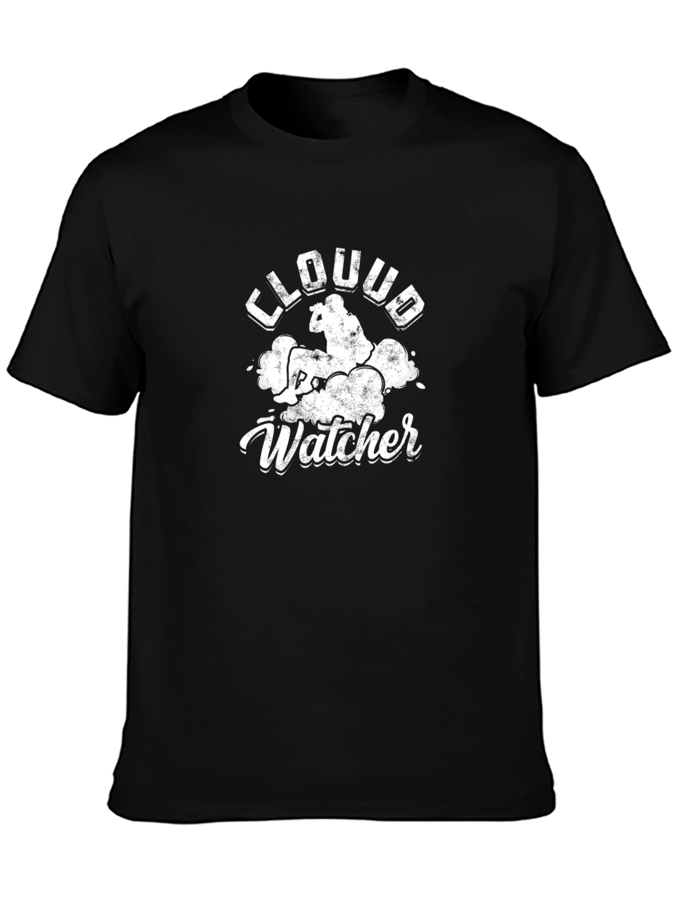 Cloud Watcher Graphic Tee - Unisex Black T-Shirt